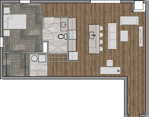 Apartment Floor Plans Rochester Hills MI - Cedar Valley Luxury Apartments - unit-e